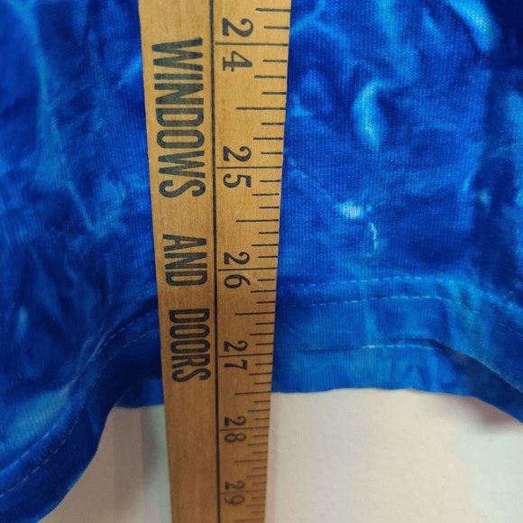 Wizard Of Oz Shirt Mens Large Blue Tie dye Theres No Place Like Curves Movie - Picture 9 of 10